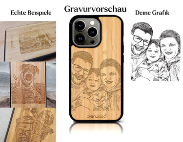 INDIVIDUELL iPhone 14 Pro Max Bambus-Kunststoff